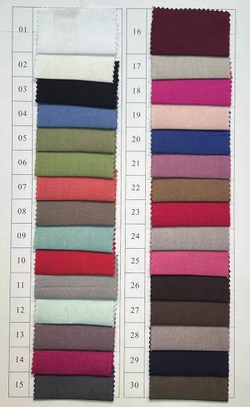 RAYON COLOR SWATCH