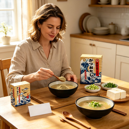 Japon Tarzı Palamut Dashi Granül Pişirme Baharat Tozu