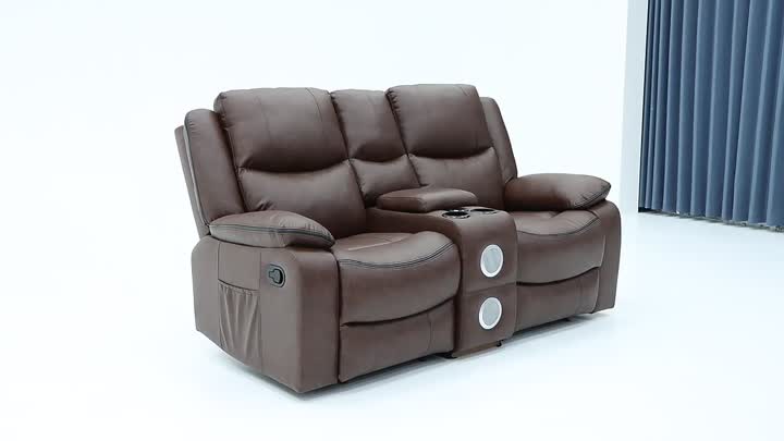 Loveseat with bluetooth speaker