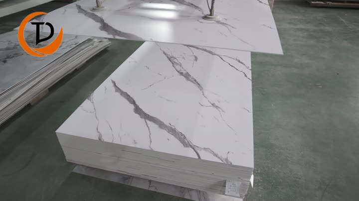 Wydrukowany 3D marmurowy arkusz PVC panel ścienny
