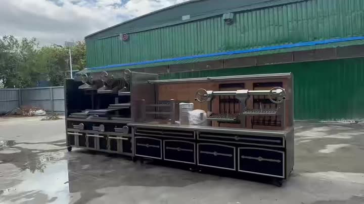 Комбинированная коммерческая гриль-станция Churrasco Parrilla