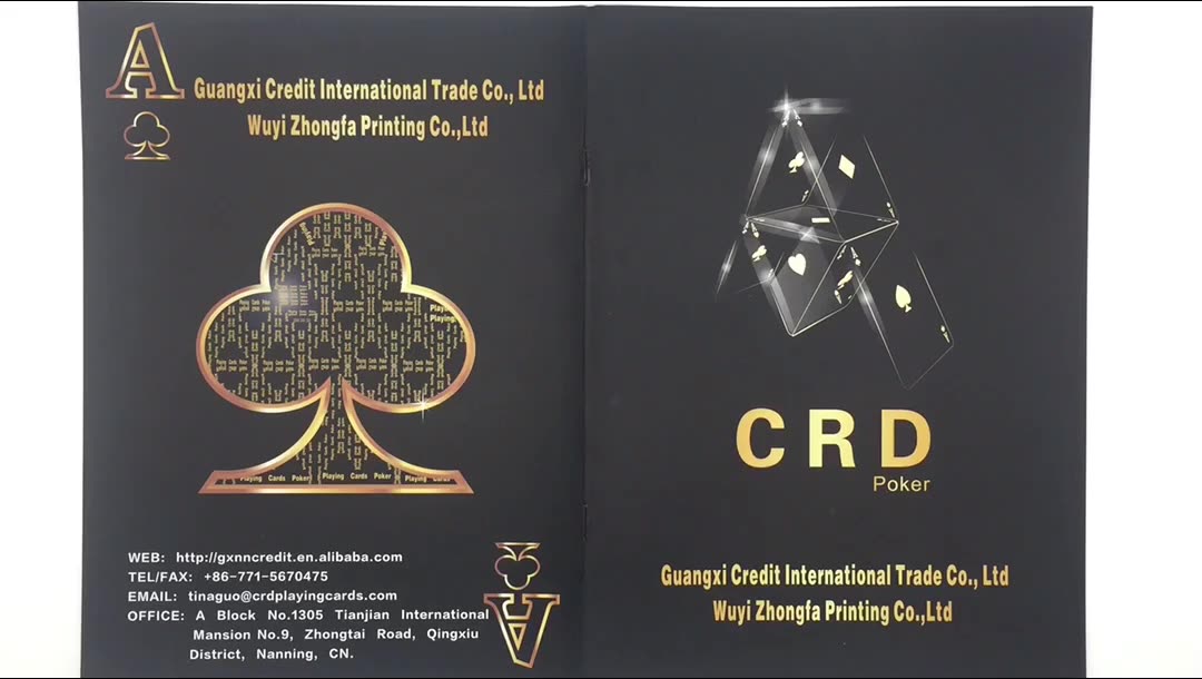 Saudi -Arabien -Dubai -Stil von Top -Qualität maßgeschneidertem Plastikspielkarten Drucktyp und Spielkarte mit Company Logo1