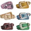 High Quality Crystal Bling Rhinestone Western Denim Belt for Men1
