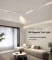 Premium Magnetic LED Track Light with Stretch Ceiling System and White Dot Linear Lighting (36W)1