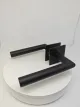 Hitam Black Powder Square Square Rose Magnet System Handle