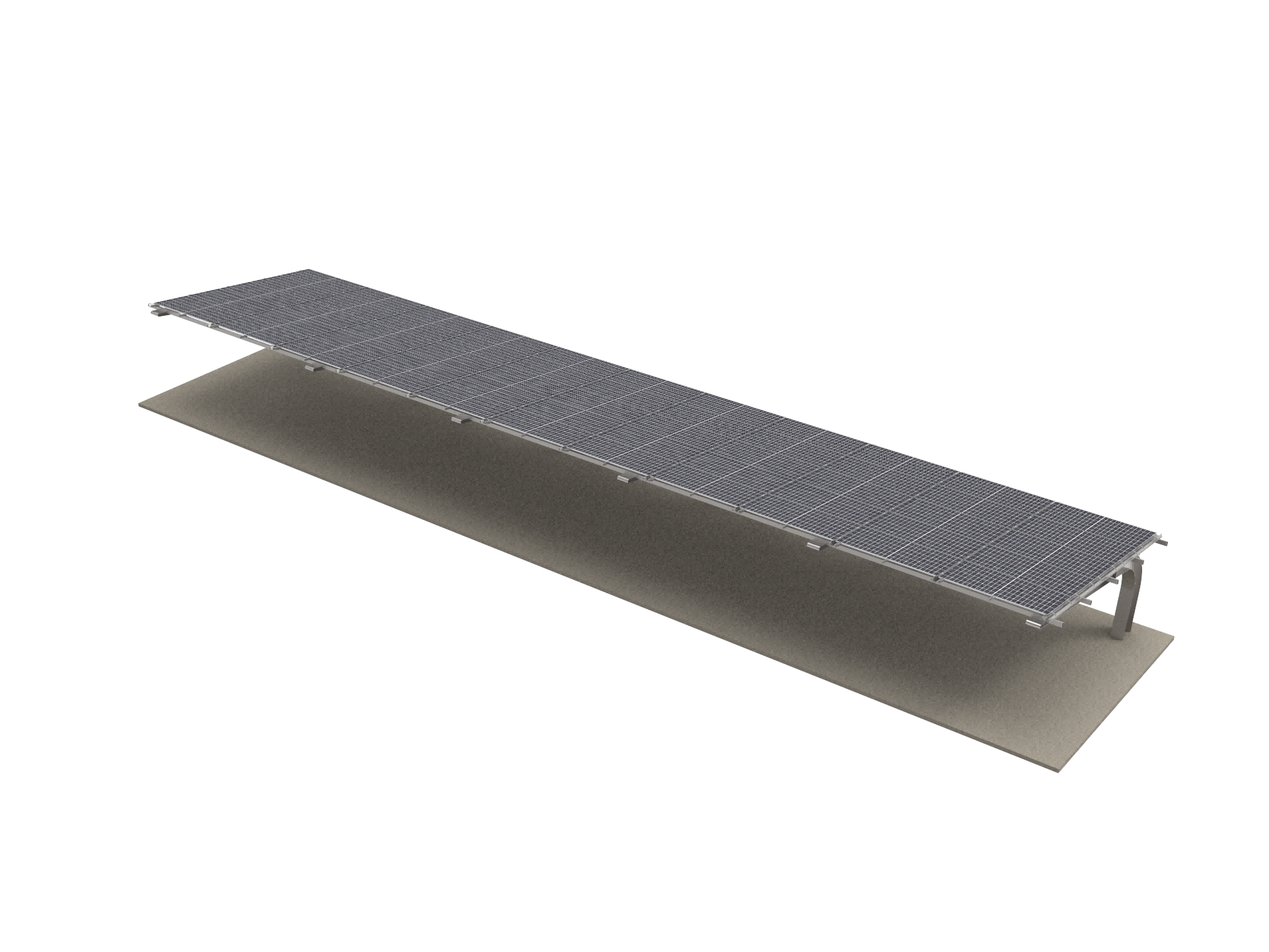 Адзін шэраг жалезных паркоўкі