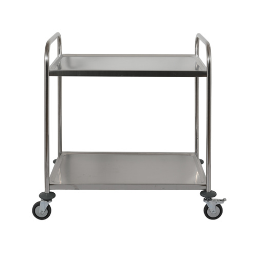 Round Tube Two Tiers Serving Trolley