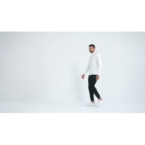 Comfortable Men's Long Sleeve Zip Shirt