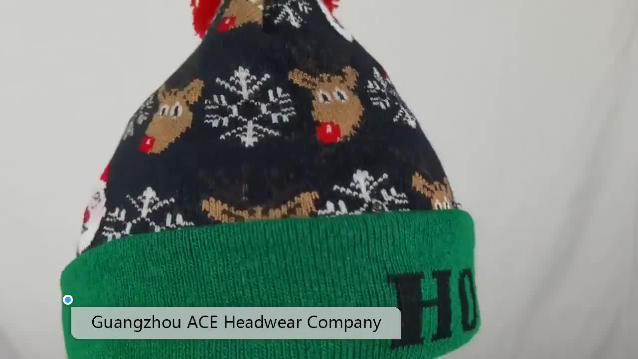 Cappello a maglia di Natale