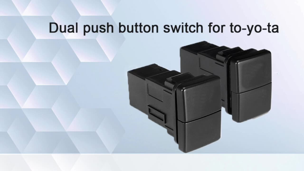 12V 3amp para YOTA encendido apagado el botón Interruptor de botón Dual LED Botón Push Switch1