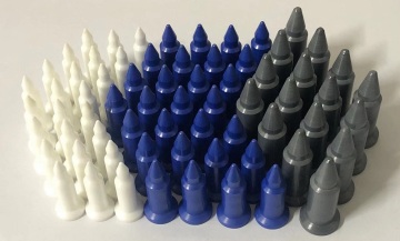 White zirconia welding pin