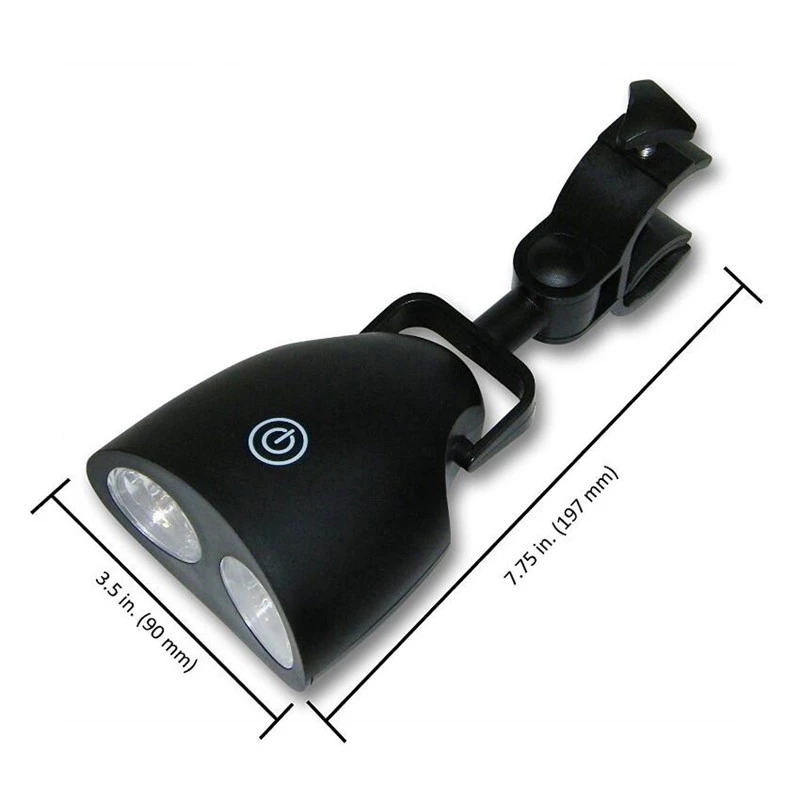 Lámpara de parrilla de luz de parrilla de chips LED de 10 piezas de alto brillo para barbacoa con cabezal de rotación