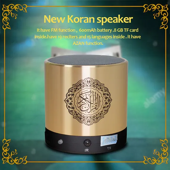 Encantu portátil Alcorão do Alcorão com Função sem fio Bluetooth MP3 Audio Aprendizagem de Oração Muçulmana Surah Alcorão Player1