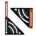 7 Inch Folding Triangle Ruler - Multi-angle Aluminium Alloy Woodworking Square1