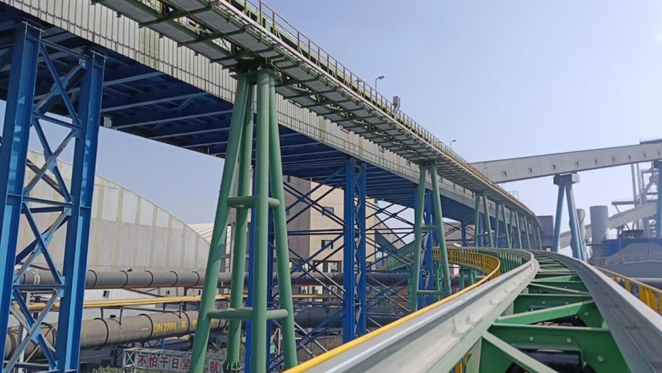Hệ thống băng tải hình ống của dự án vận chuyển nhà máy thép ZHONGXIN