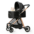 Foldable 4 Wheel Dog Stroller for Large Dogs - Quick Installation Pet Carrier1