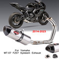 MT07 Motorcycle Exhaust Muffler Full System for Yamaha MT-07 FZ07 2014-20231