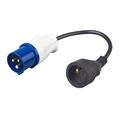 ZNPON GX01F 16A 250V 0.35m Industrial Plug to French Adaptor Socket Extension Cord1