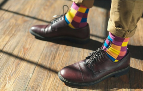 Matching snow boot and socks