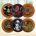 oem/odm factory custom personalized coin enamel logo gold-plated silver zinc alloy Masonic coin1