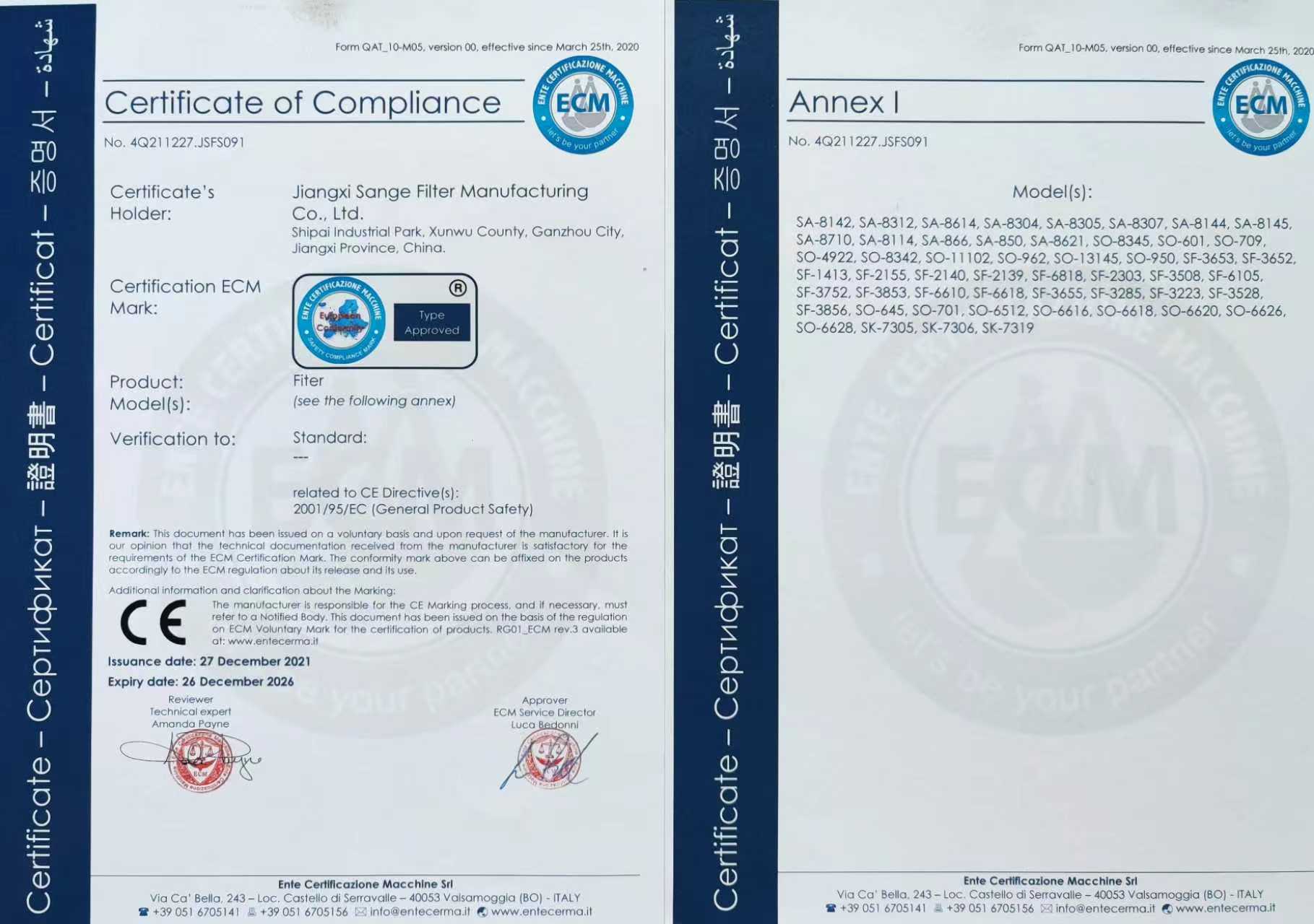 Certificate of Compliance