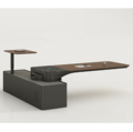 JUOU 2023 New Design Floating Desk - Modern L-Shaped Executive Table for High-Tech Bosses1