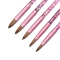100% Kolinsky Acrylic Nail Brush Set - Sizes #2, #4, #6, #8, #10, #12, #14, #161