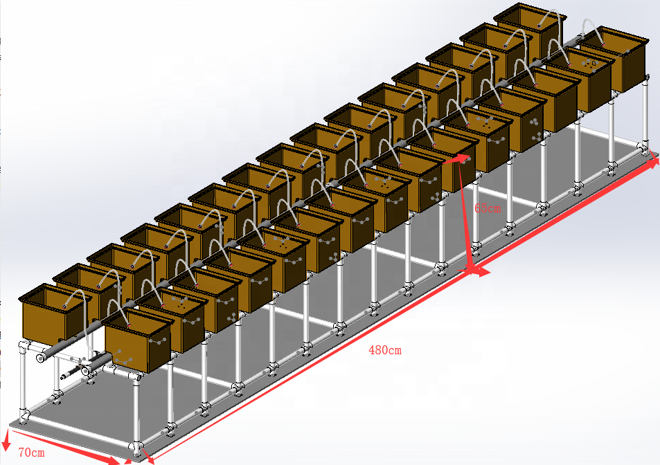 Skyplant hydroponic holländska hink tomater växer system