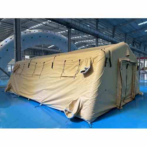 Inflatable tent - Sand Colour, four arches, two doors