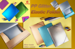 Folder Elatic Glitter.