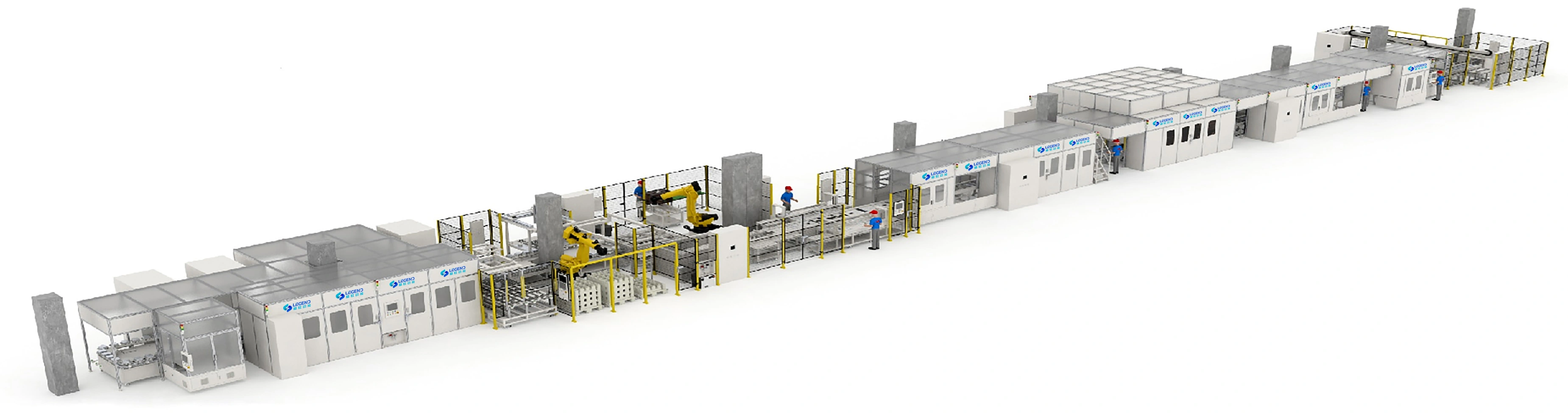 Linea di produzione del modulo e pacchetto