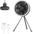 Portable Rechargeable USB Fan with LED Lights for Tents and Outdoors1