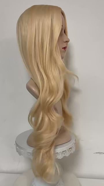 Wig white gold wave