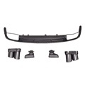 Black Rear Diffuser with Pipes for Audi A6 C8 2019-2022 - S6 Style Upgrade1
