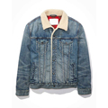 Custom Vintage Winter Fleece Jean Jacket για άντρες υψηλής ποιότητας ζεστά μπουφάν1