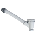 PP-Becken, flexibler Flaschenverschluss, flexibles Waschbecken, Abflussrohr, Waschbecken, Waschbecken, Toilettenschüssel, Küchenspüle, Flaschenverschluss, weiße Kunststoff-Abtropffläche1