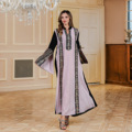 ست آستین خفاشی گشاد محافظه کار با فروش داغ لباس دوزی دوزی ژاکت کش باف پشمی ترکی Abaya1