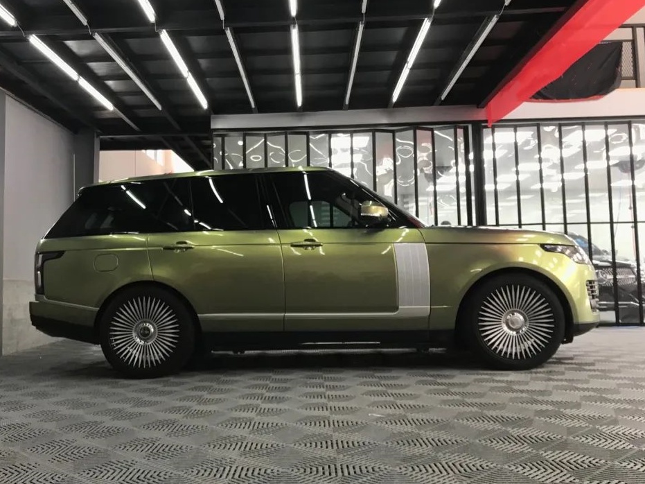 City Bamboo Green Car Wrap