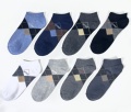 Oemen custom Logo 100% Organic Cotton Breathable Men Compression Ankle Quick Dry Ankle Socks Invisible crew men socks for men1