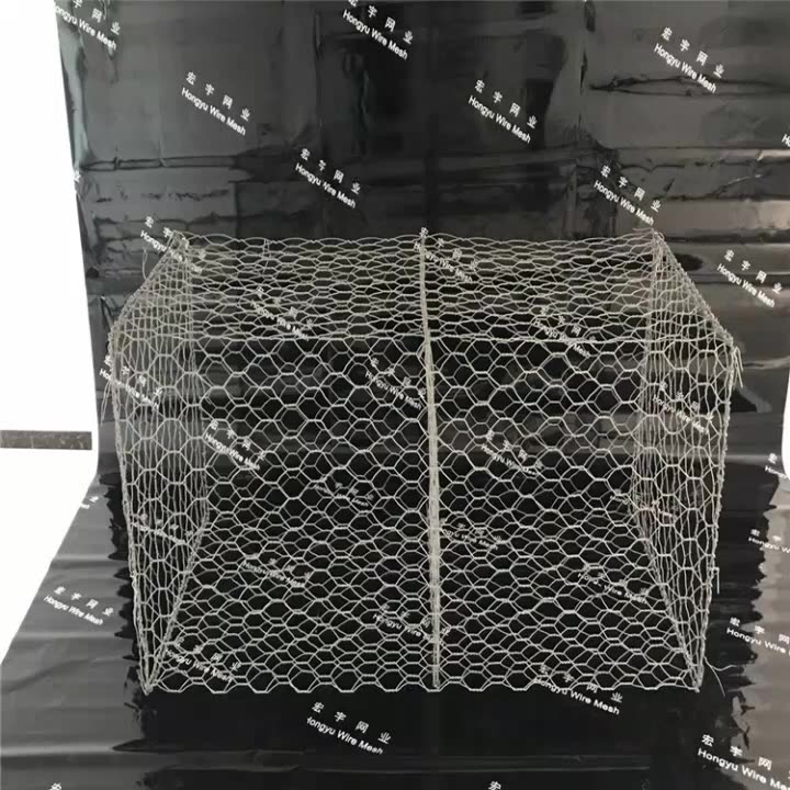 Gorąco zanurzone ocynkowane PVC powlekane sześciokątne Gabion Box Stone Cena na sprzedaż1
