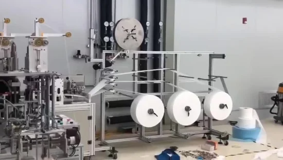 Machine de fabrication de masque entièrement jetable non jetable automatique avec ultrasonic1