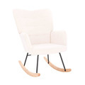 Velvet Accent Rocking Chair Recliner for Living Room1