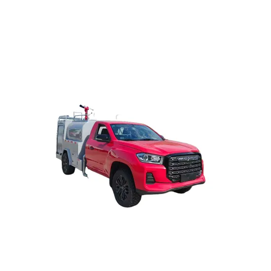 Lori Pemercik Api Pickup 4X4 dengan Tangki Air untuk Kawalan Debu Jalan Pemadam Kebakaran Kecemasan dan Pengairan Taman dengan Meriam Air Tekanan Tinggi1