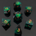 Factory Price Dark Night Green Liquid Core DND Dice Set for Dungeons and Dragons1
