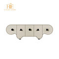 FurnitureLuxury Leather Coffee Table Set for Villa1