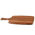Acacia Wood Cutting Board with Handle - Charcuterie Serving Board1