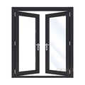 Taufan Taufan Tingkap Termal Break Aluminium Casement Window Double Toughened Aluminium Windows1