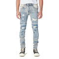 High Street Men Straight Leg Jeans Disteded Jeans Men Denim παντελόνια έθιμο τζιν1