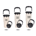 Hot Selling 304 Stainless Steel Thermos Cups - Portable Car Cup for Travel with Handle (20oz to 40oz)1