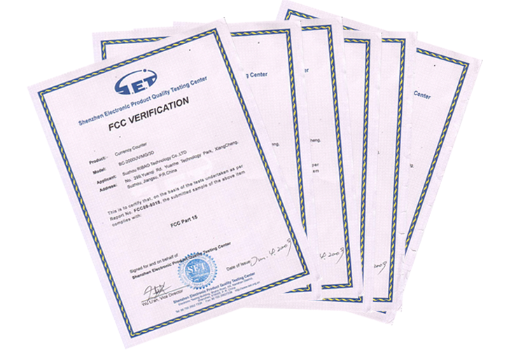 FCC CERTIFICATE